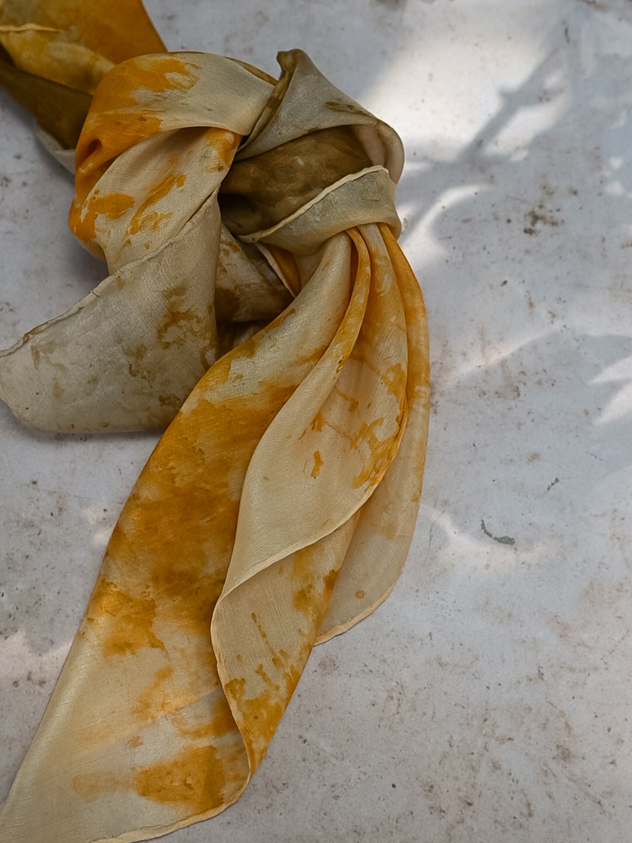 Naturally Dyed - Silk Scarf