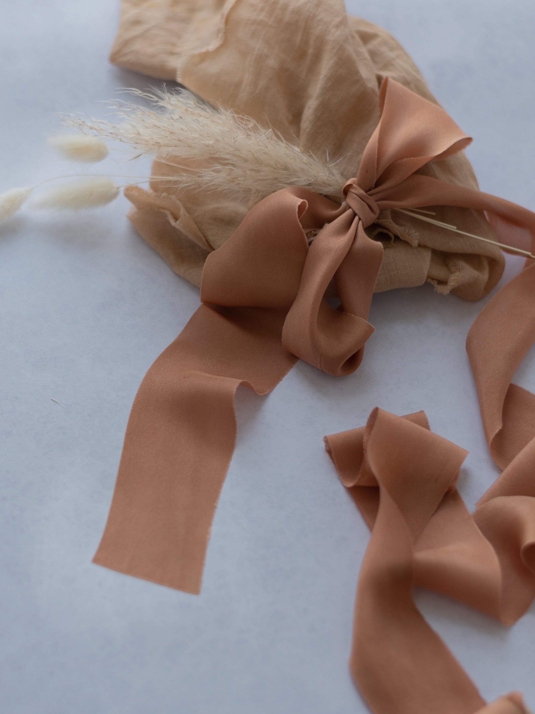 Botanically Dyed Silk Ribbon – Heritage Blue